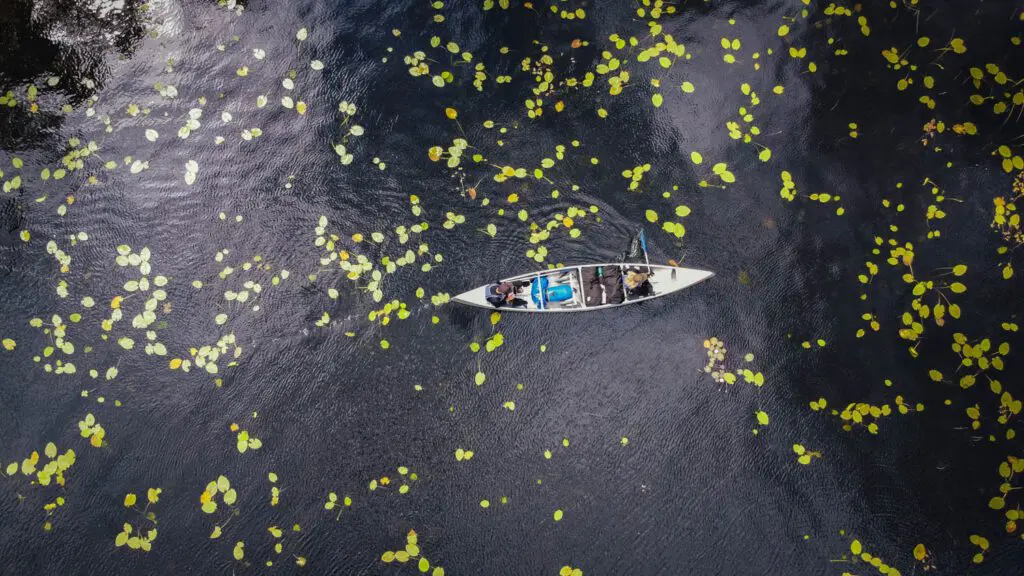 Kanufahren auf dem Wasser