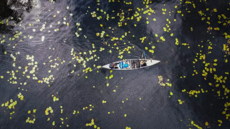 Kanufahren auf dem Wasser