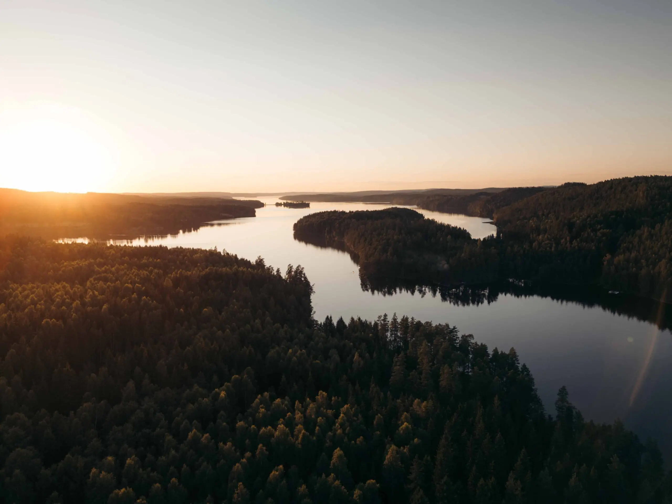 Lake in Värmland Schweden