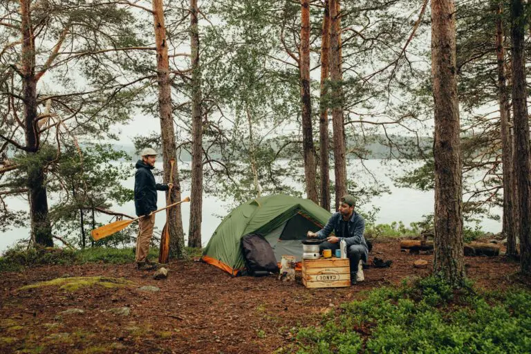 wild campen in Schweden