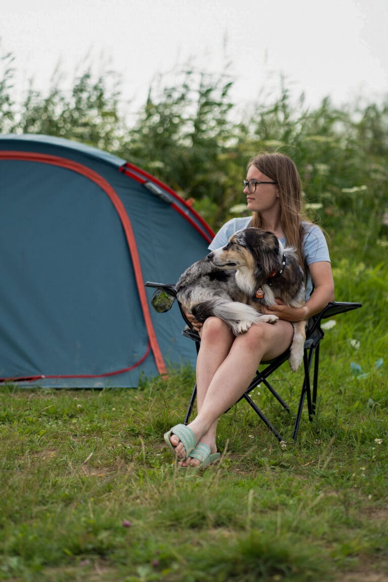 campen mit Hund